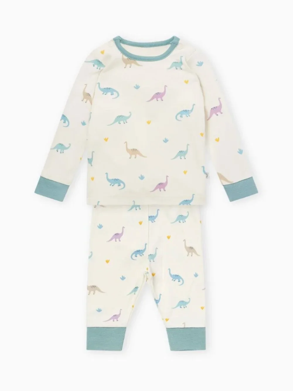 MORI Ribbed Bamboo Pajama Set Bundle 2T/3T Dino, Turtle, Zebra
